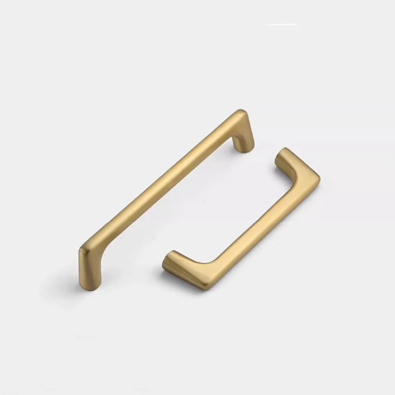 Solid Brass Wardrobe Handles – Modern Bar Pulls for Cabinets and Furniture (106–332mm)