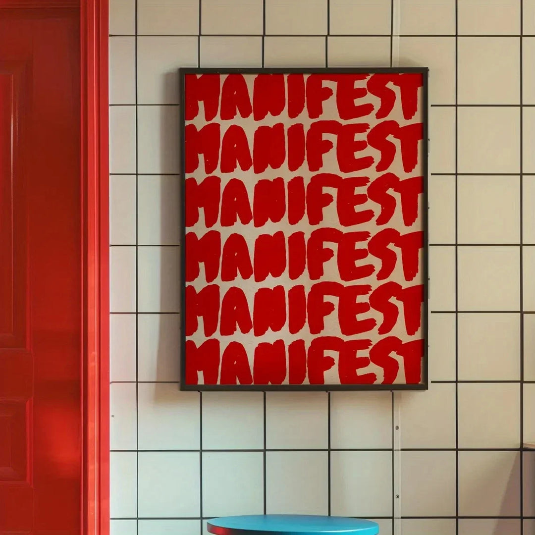 Modern Living Quotes Typographic Canvas Wall Art