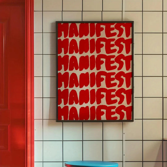 Modern Living Quotes Typographic Canvas Wall Art