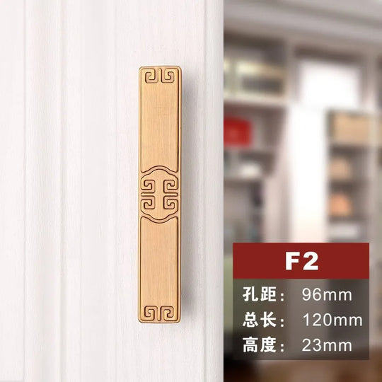 Antique Yellow Bronze Wardrobe Handles – Zinc Alloy Drawer Pulls