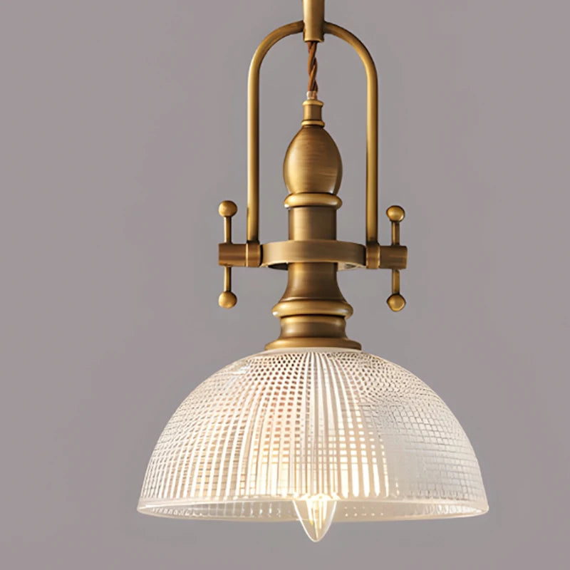 Creative Clear Glass Chandelier with Brass Gold Finish