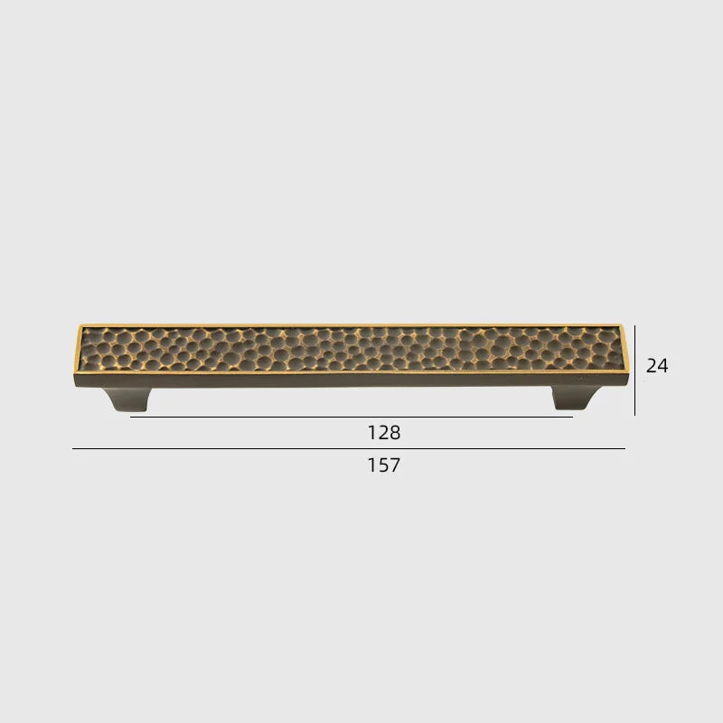 24K Gold and Hammered Brass Furniture Handles – Textured Knobs and Pulls in Silver Finishes