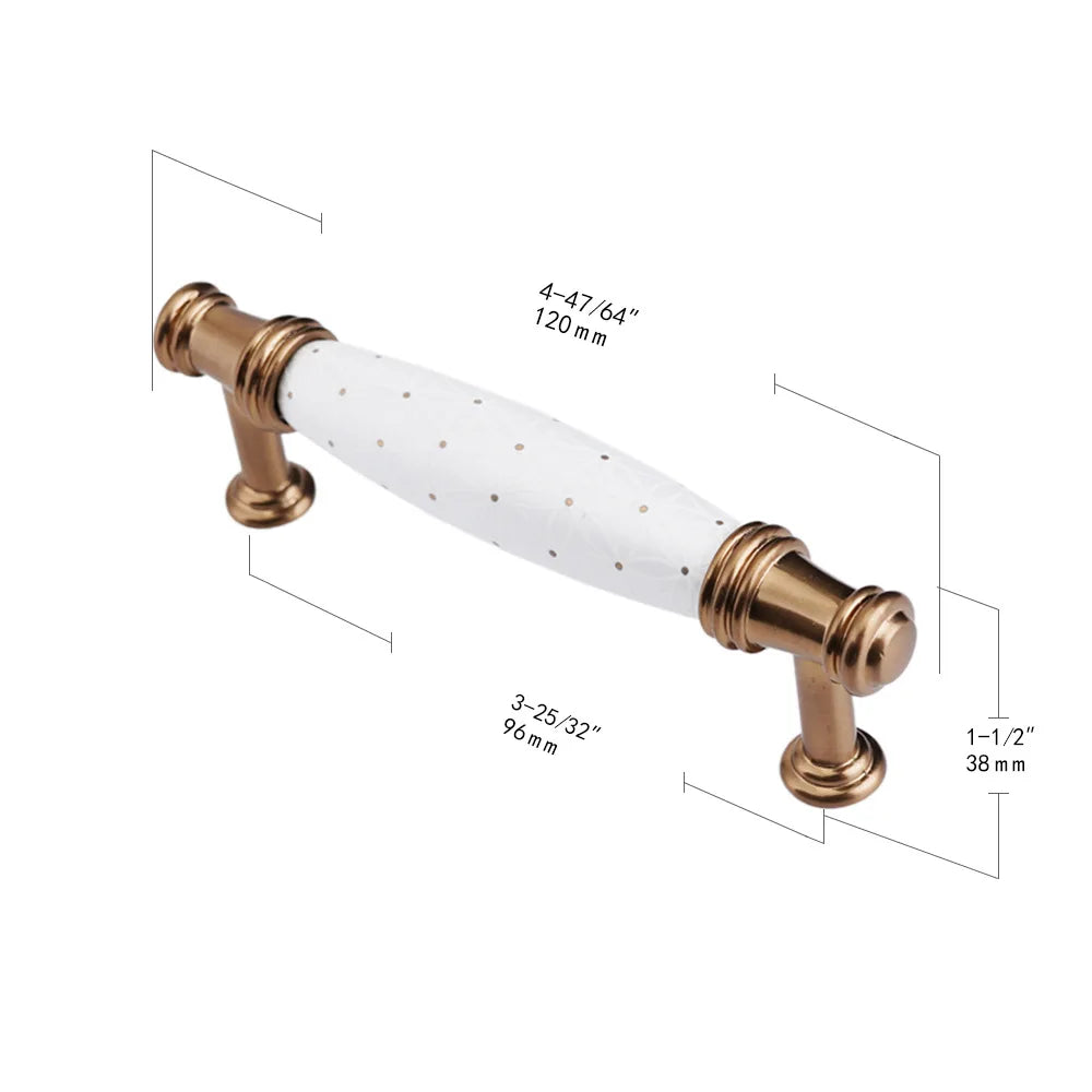Pearl White Ceramic Cabinet Handles – Elegant Knobs for Furniture