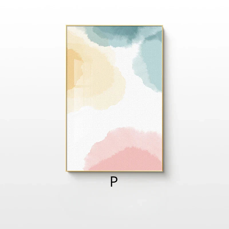 Neutral Shades Beige Brown Abstract Canvas Wall Art Unframed