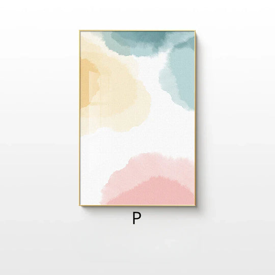 Neutral Shades Beige Brown Abstract Canvas Wall Art Unframed