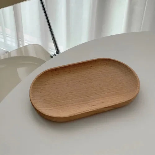 Japanese Style Wooden Tray for Modern Home Decoration