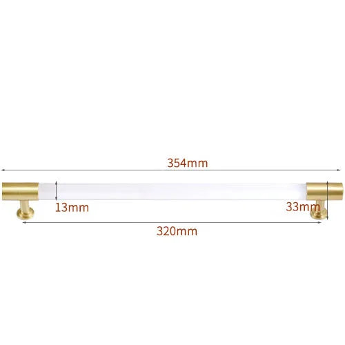 Transparent Acrylic Furniture Handles – Brass Pulls and Knobs for Furniture