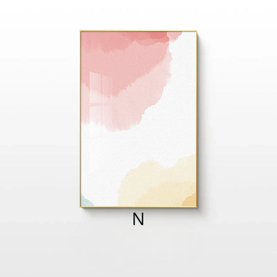 Neutral Shades Beige Brown Abstract Canvas Wall Art Unframed