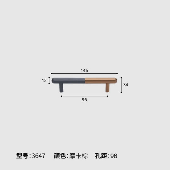 Dual Tone Long Kitchen Cabinet Handles – Modern Aluminum Alloy Pulls for Furniture