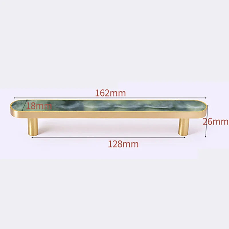 Brass and Acrylic Cabinet Handles – Colorful European Pulls for Wardrobes and Furniture