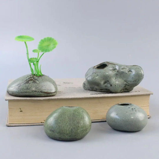 Multi Shape Ceramic Zen Mini Vase Decor