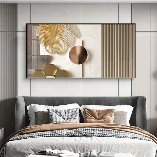 Modern Abstract Architectural Geometry Canvas Wall Art
