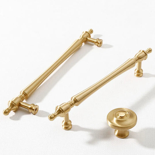 Brass Furniture Handles – French-Style Pulls and Knobs for Cabinets and Wardrobes