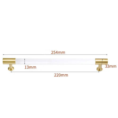 Transparent Acrylic Furniture Handles – Brass Pulls and Knobs for Furniture