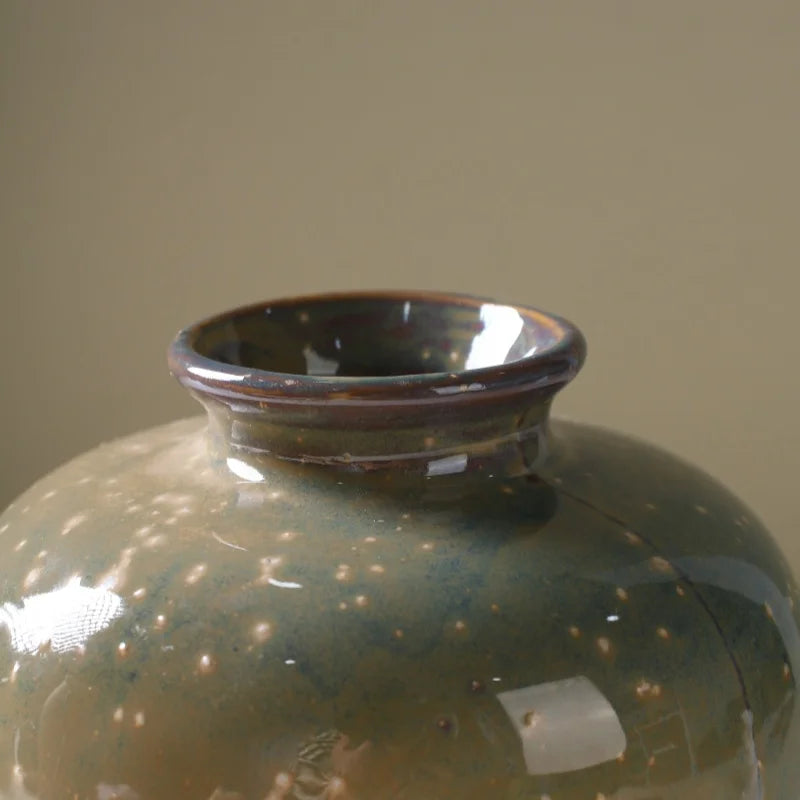 Ceramic Decorative Flower Vase for Tabletop Living Room Decor