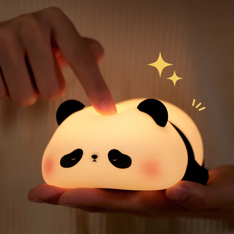 Panda LED Touch Night Light USB Rechargeable Table Lamp
