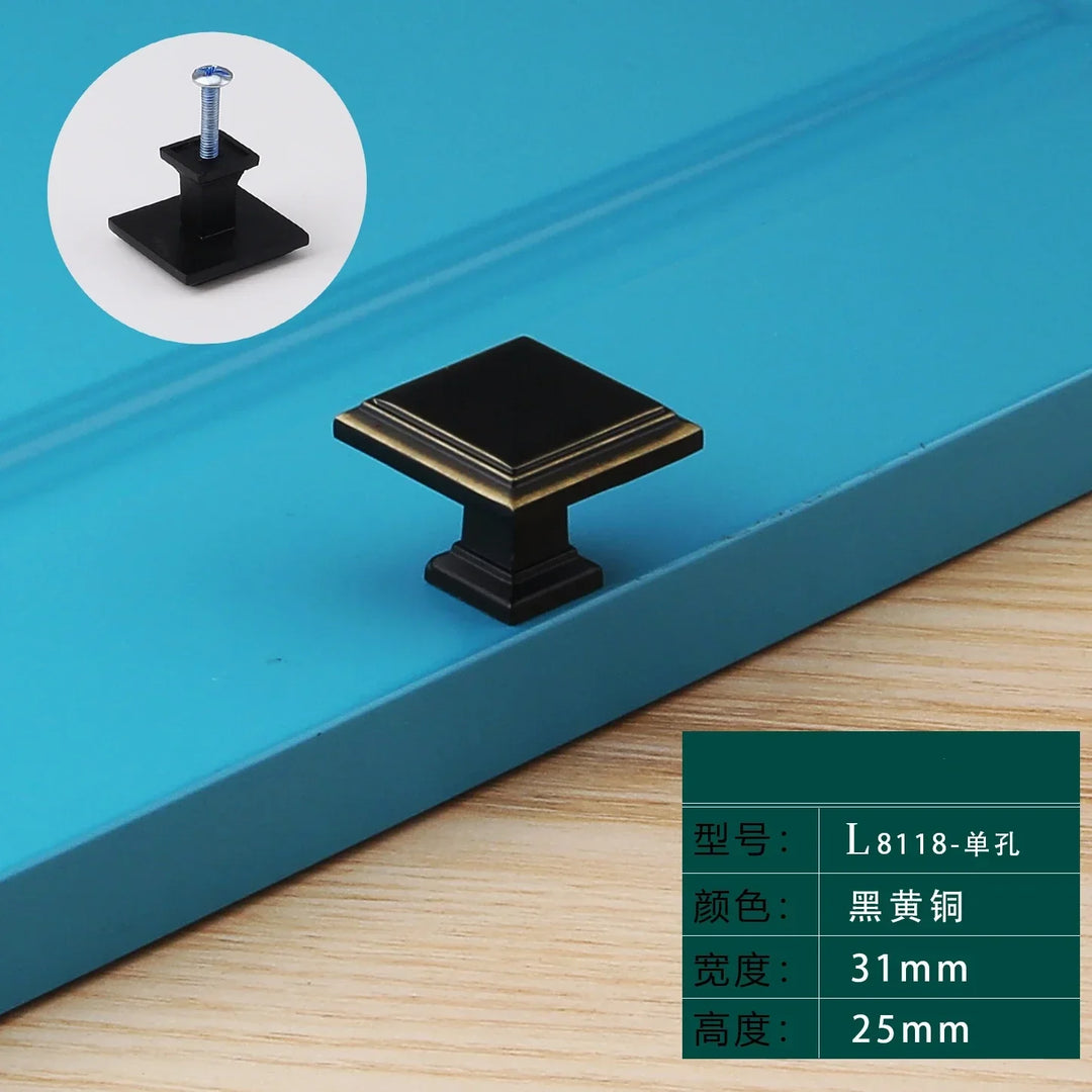 Light Luxury Bronze Cabinet Handles – Modern Drawer Pulls
