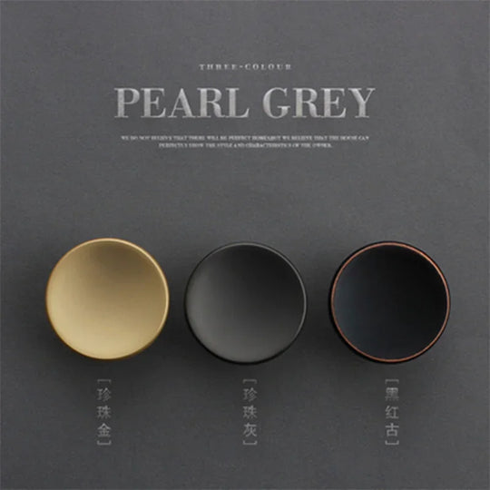 Modern Zinc Alloy Round Knob – Sleek Single-Hole Furniture Handle