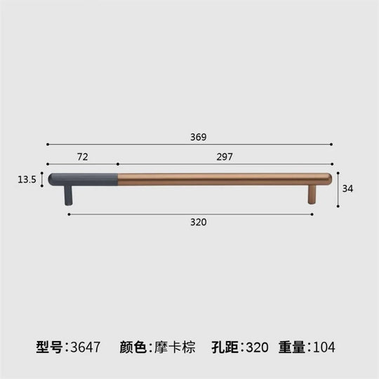 Dual Tone Long Kitchen Cabinet Handles – Modern Aluminum Alloy Pulls for Furniture