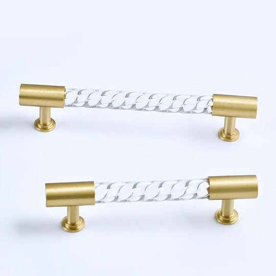 Transparent Acrylic Furniture Handles – Brass Pulls and Knobs for Furniture