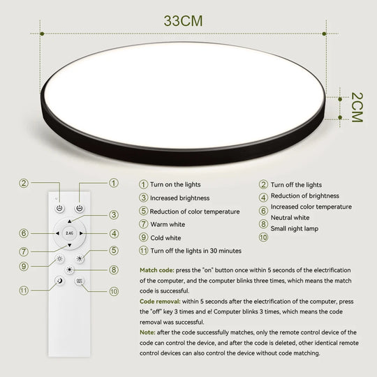 Amelia Smart LED Ceiling Lamp – Dimmable Modern Square Light