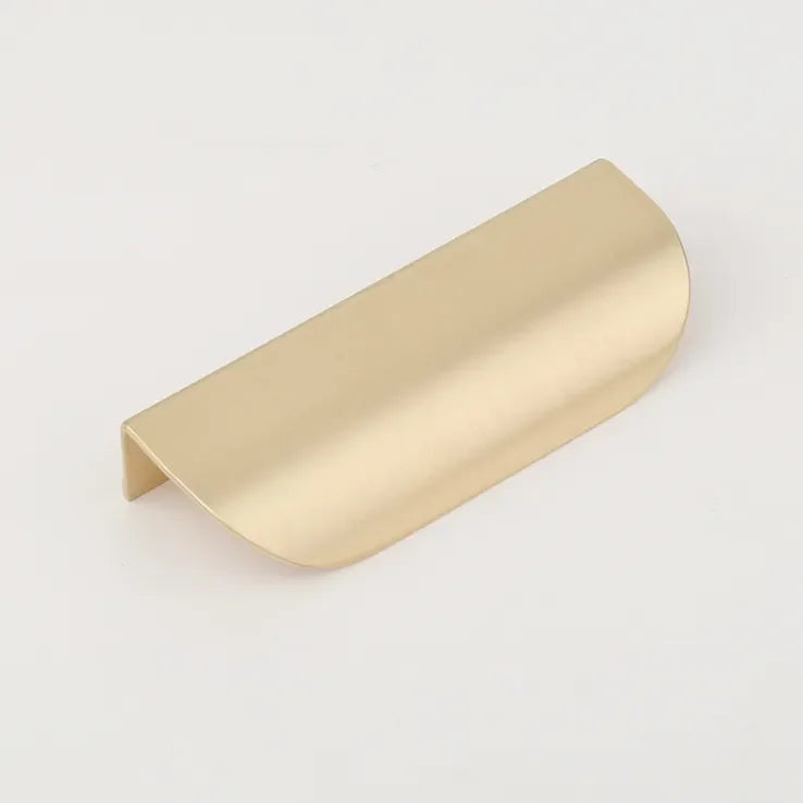 Modern Gold Leaf Cabinet Handles – Brushed Zinc Alloy Hollow Pulls