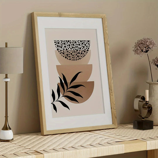 Set Of 3 Neutral Boho Botanical Canvas Wall Art Prints