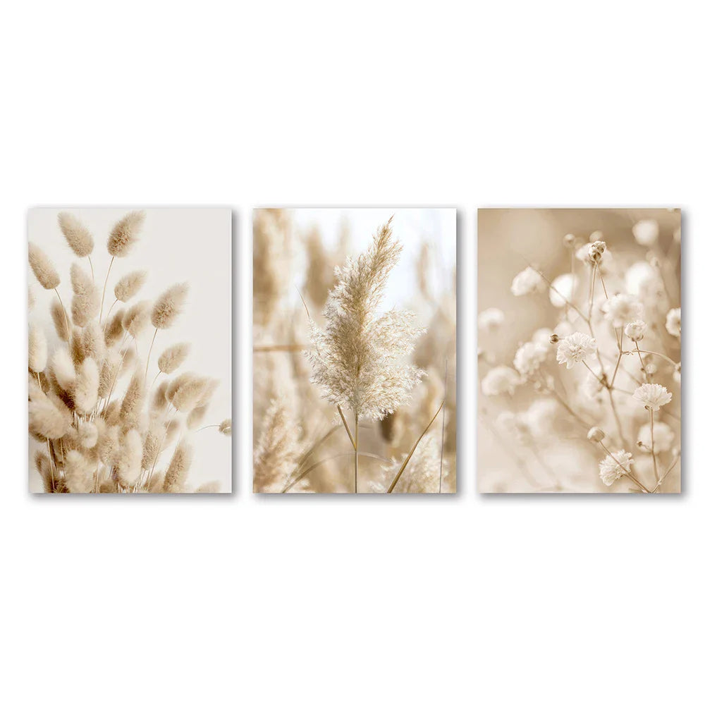 Summer Seascape Coastal Landscape Canvas Wall Art Set of 3