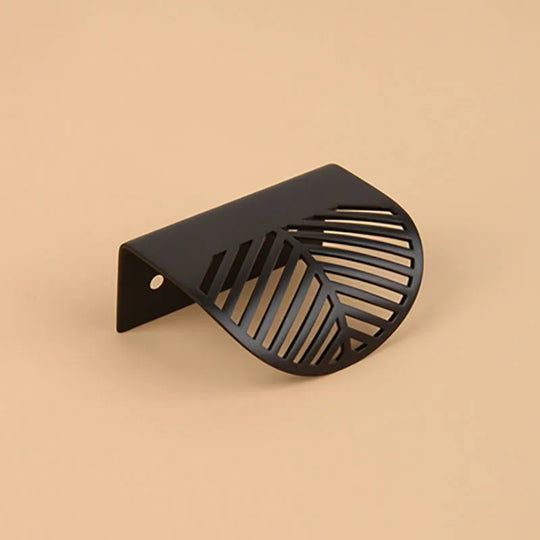 Leaf Shape Brass Handles – Modern Hidden Knobs for Furniture