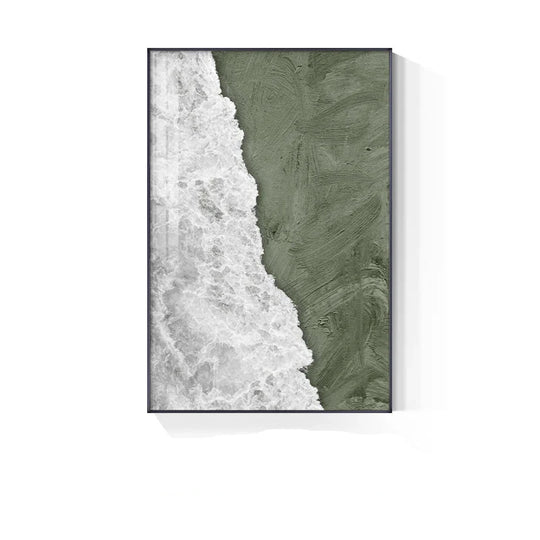 Abstract Coastal Beach Landscape Canvas Wall Art Unframed