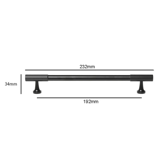 Black Vertical Line Brass Furniture Handles – Modern Pulls and Knobs for Cabinets and Wardrobes