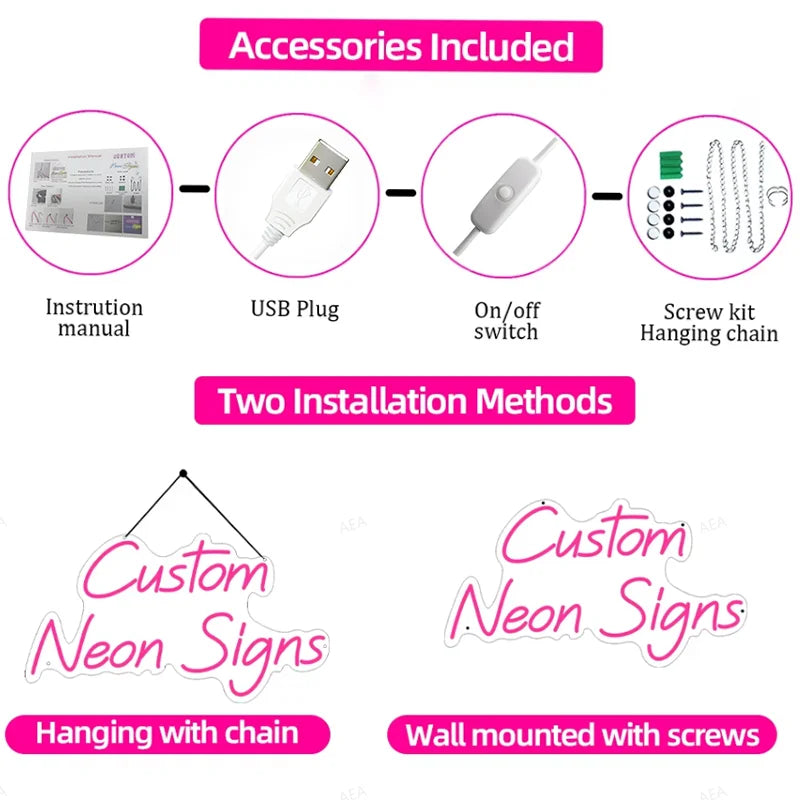 Custom Basketball Neon Name Wall Light for Kids Room Decor