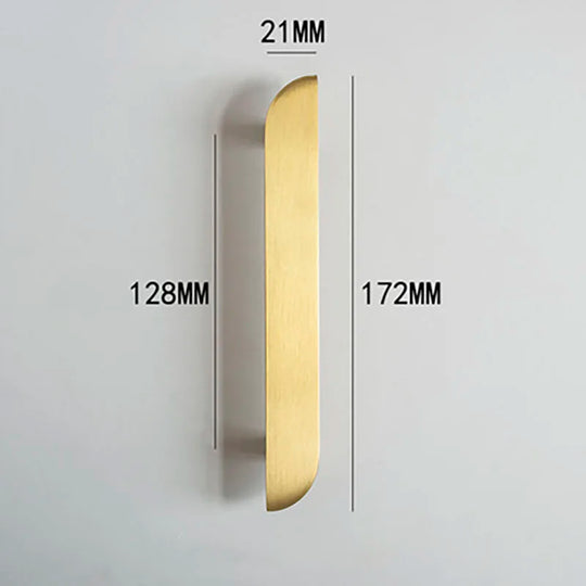 Modern Simple Wardrobe Handles – Solid Brass Pulls and Knobs for Furniture