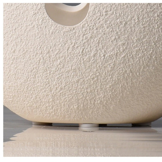 White Ceramic Decorative Vase for Modern Living Room Decor