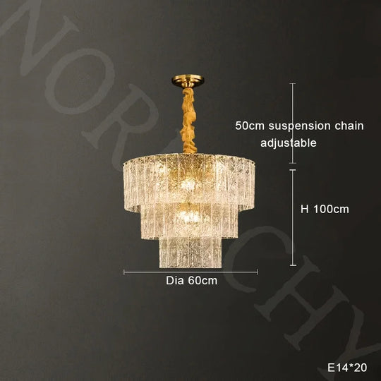 Modern Creative Water Ripple Glass Pendant Light – Luxurious LED Ceiling Fixture