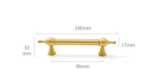 Satin Brass Cabinet Handles – French-Style Ball Knobs and Pulls for Furniture