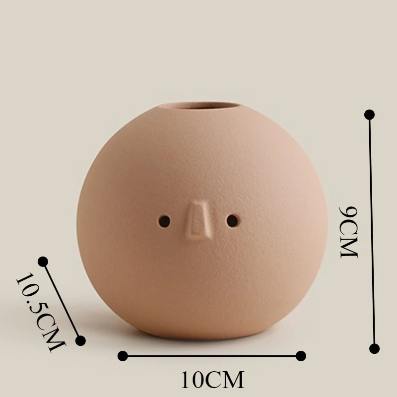 Abstract Ceramic Vase Modern Minimal Decor