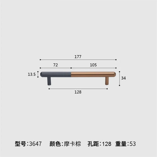 Dual Tone Long Kitchen Cabinet Handles – Modern Aluminum Alloy Pulls for Furniture