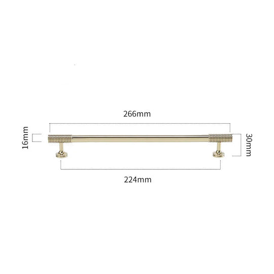 Spiral Deco Brass Furniture Handles – Modern Pulls for Cabinets and Wardrobes