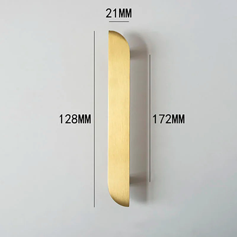 Modern Simple Wardrobe Handles – Solid Brass Pulls and Knobs for Furniture