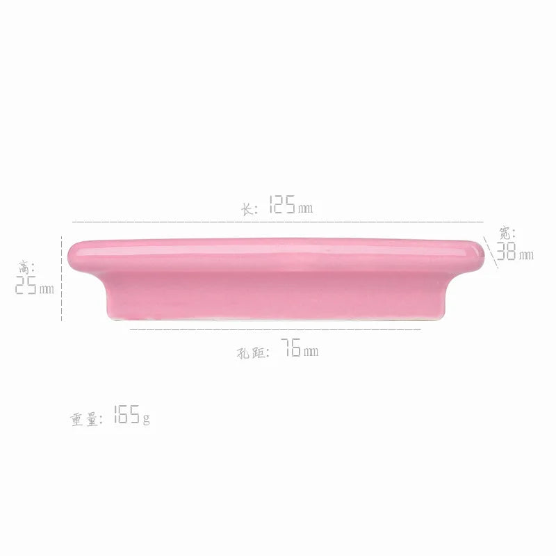Macaron Series Ceramic Wardrobe Handles – Colorful Knobs for Furniture