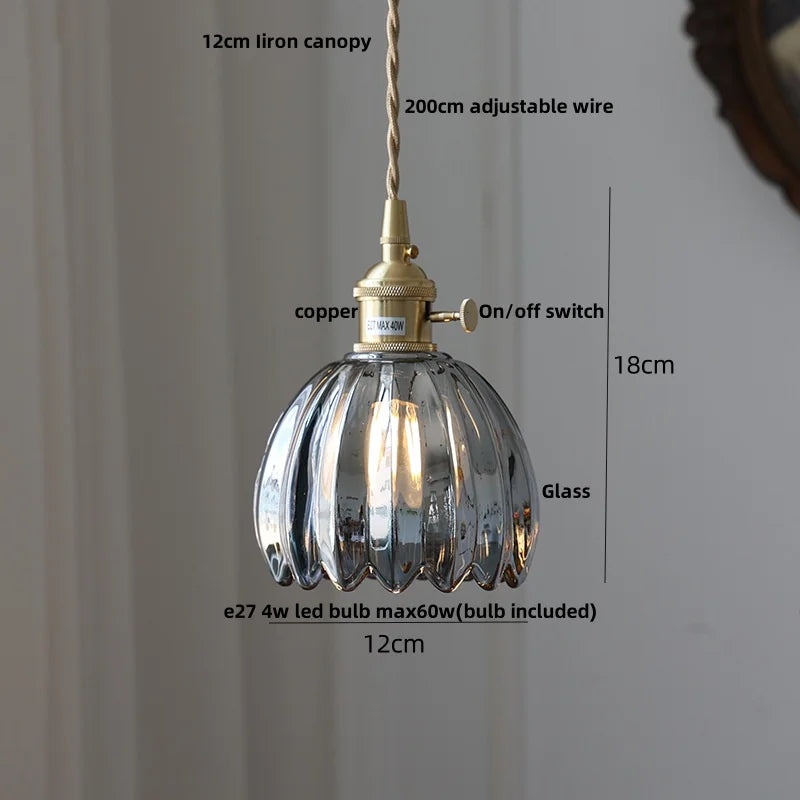 Lucien – Modern Clear Glass Pendant Light for Living Room, Restaurant, and Café