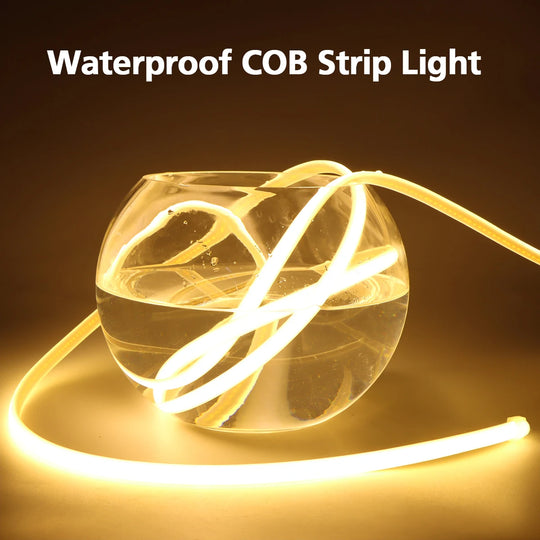 COB LED Strip Light 288LEDs/M Waterproof Silicone Tube Outdoor