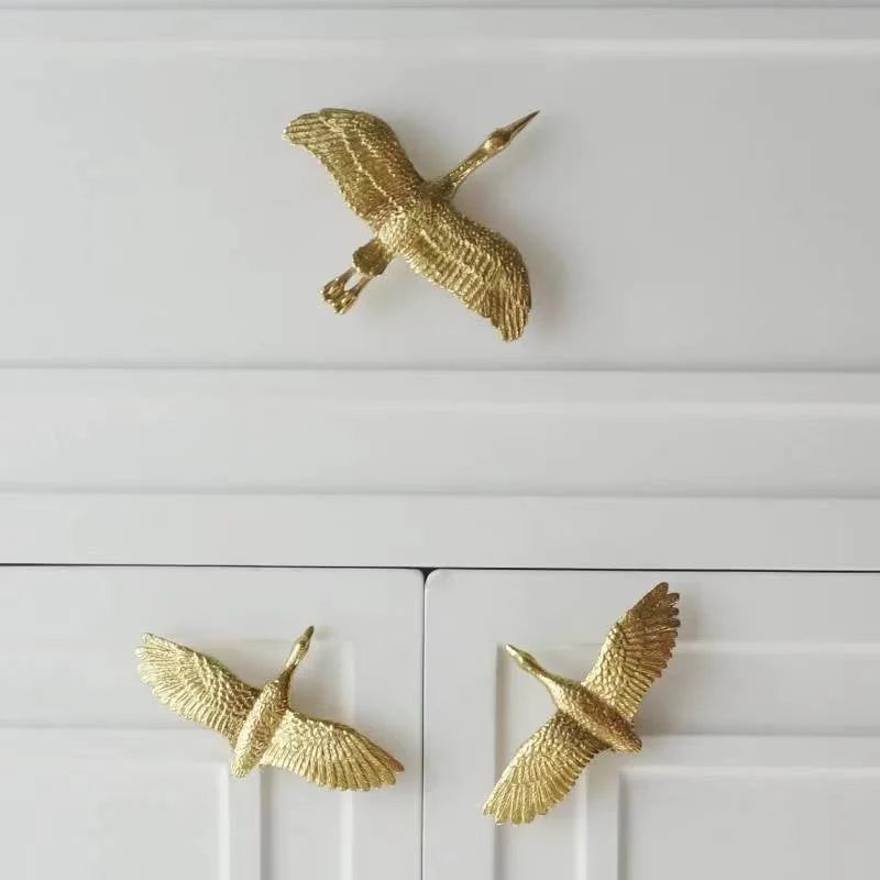 Wild Goose Brass Cabinet Handles – Nordic Copper Drawer Pulls