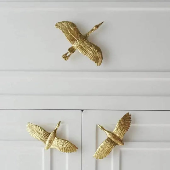 Wild Goose Brass Cabinet Handles – Nordic Copper Drawer Pulls
