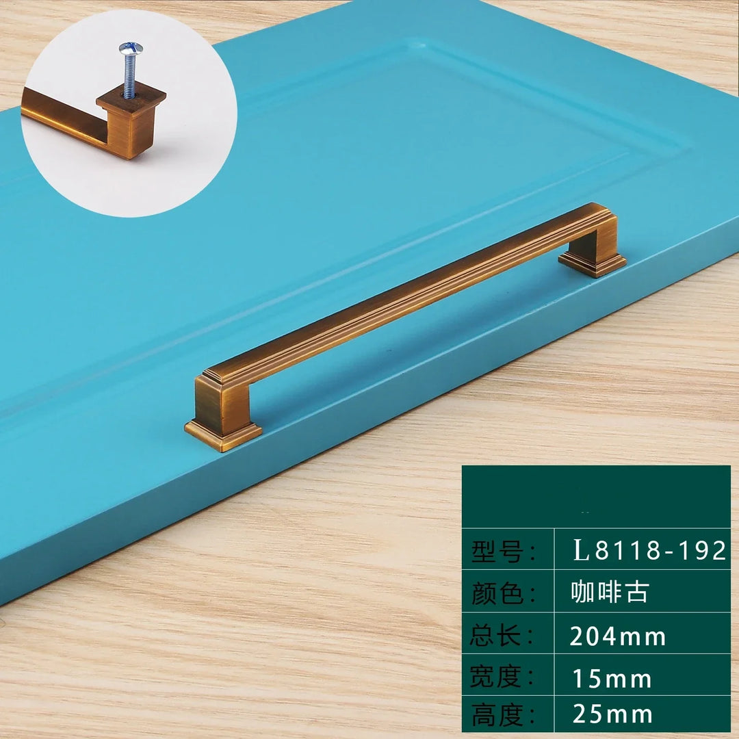 Light Luxury Bronze Cabinet Handles – Modern Drawer Pulls