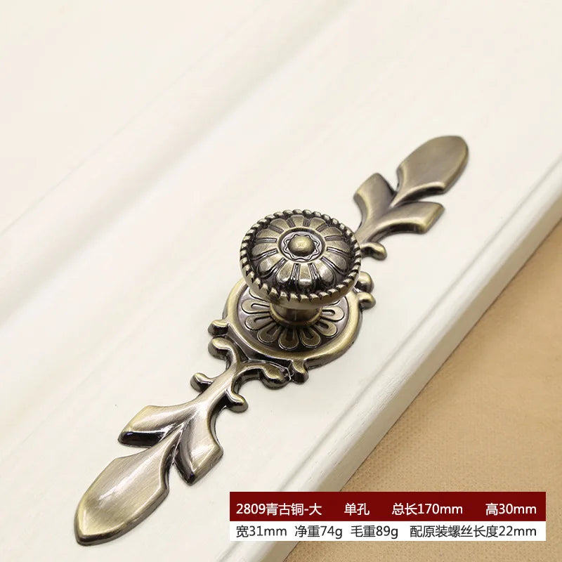 Retro Bronze Cabinet Handles – Antique Metal Drawer & Door Pulls
