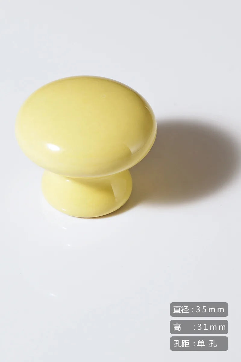 Cartoon Ceramic Cabinet Handles – Children's Room Circular Knobs