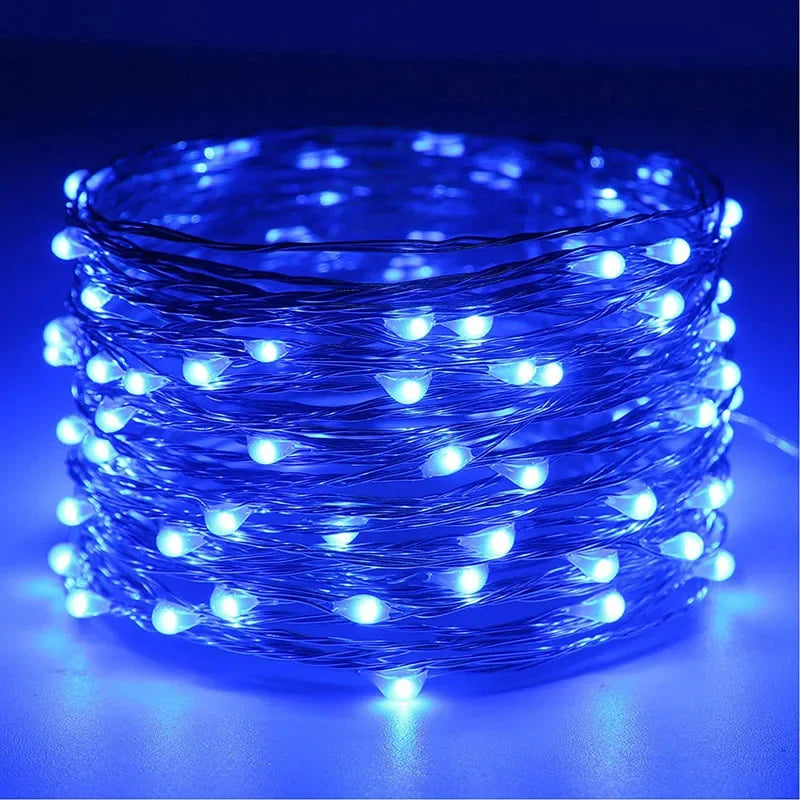 Outdoor LED String Fairy Lights USB/Battery Waterproof Garland