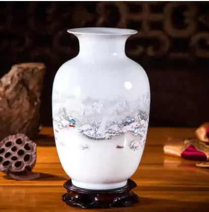 Jingdezhen Ceramic Vase Traditional Chinese Style